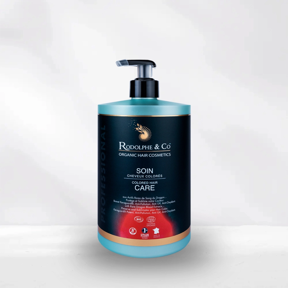Soin cheveux colorés Rodolphe&Co, cosmétique capillaire bio